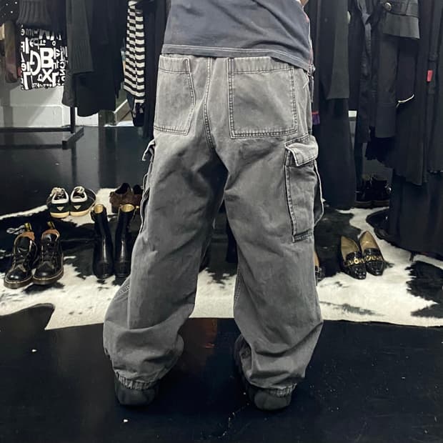 Japanese vtg 그레이 카고팬츠