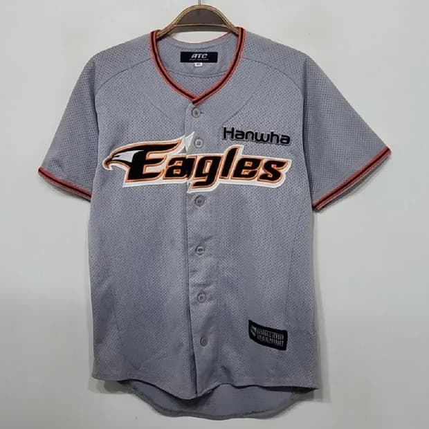 (M) 한화이글스 야구져지 반팔 조인성 마킹 유니폼 