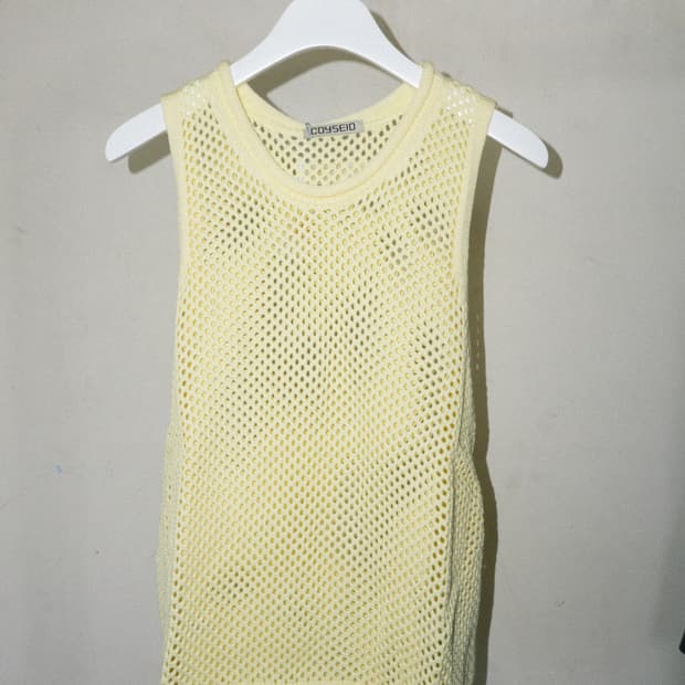 (새상품) Coyseio 코이세이오 슬리브리스 니트