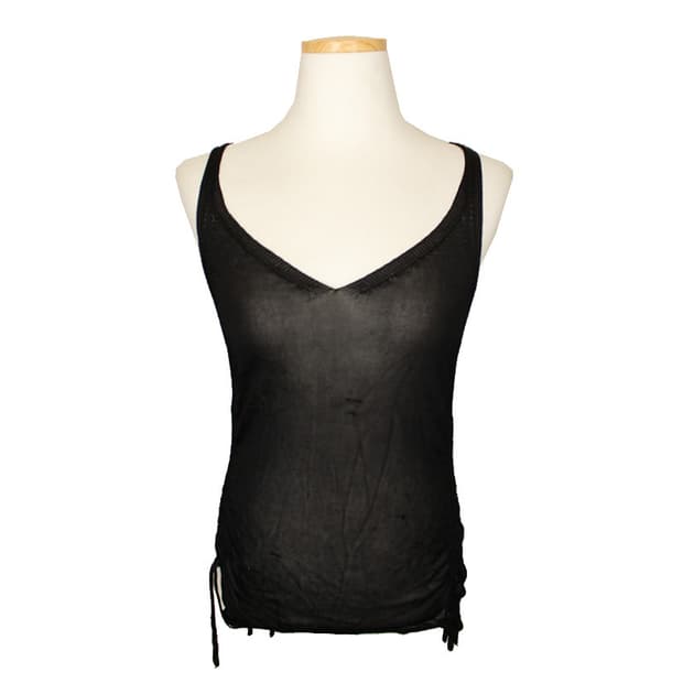 이세이FETE 블랙 측면 스트링 나시 니트 상의 3