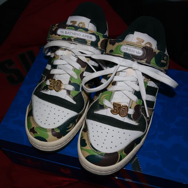 [265] 아디다스 x 베이프 포럼 84 로우 그린 카모