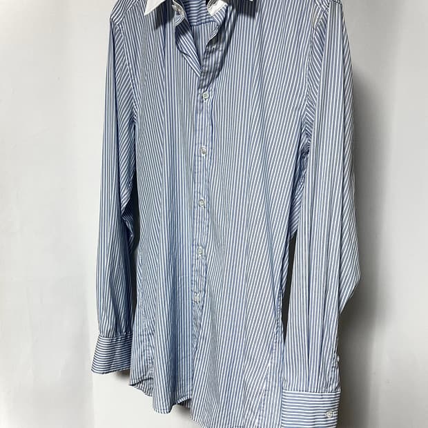 GUCCI Contrast Collar Stripe 셔츠