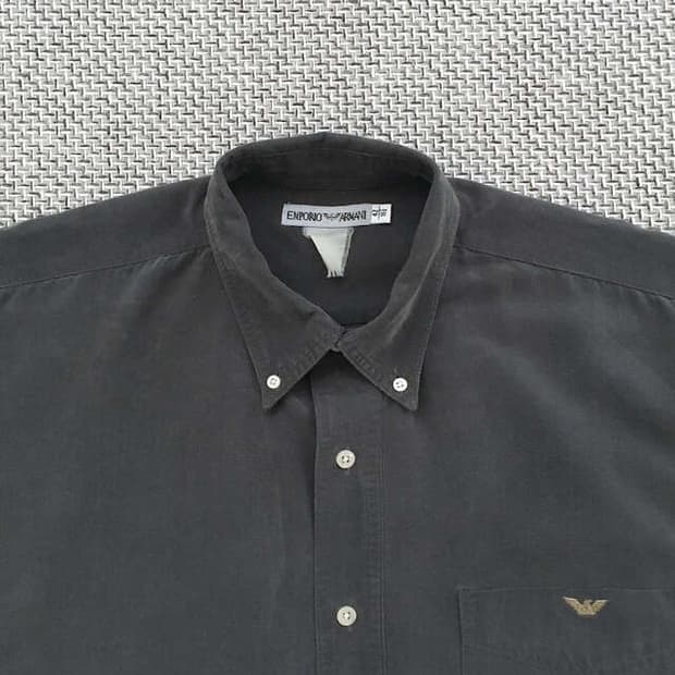 90s chest pocket classic logo b.d shirts