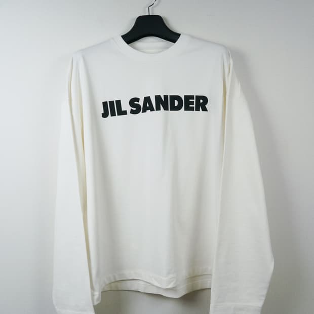 질 샌더 로고 롱 슬리브