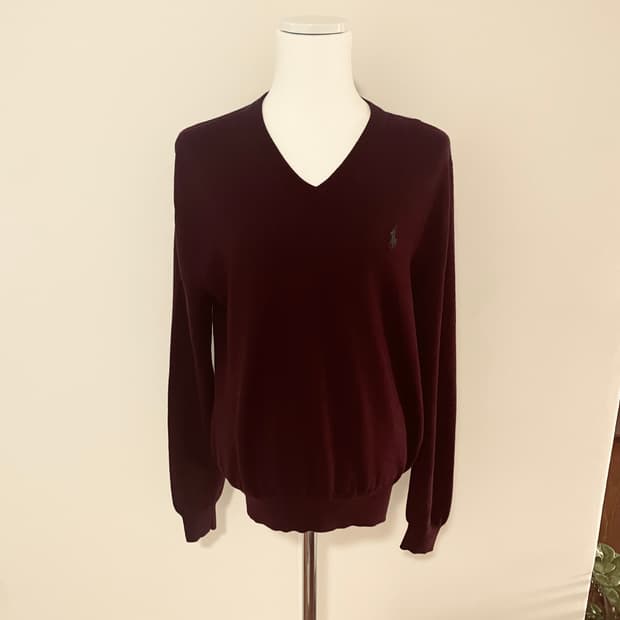 폴로 랄프로렌 브이넥 니트 