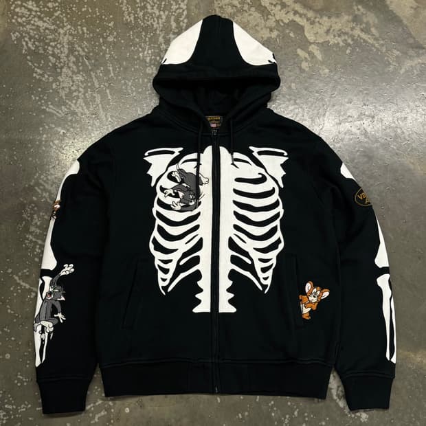 밴슨x톰과제리 본디테일 후드집업 L 