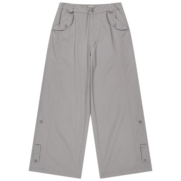 코이세이오 WASHED BUTTON TAB PANTS GREY 사이즈 1