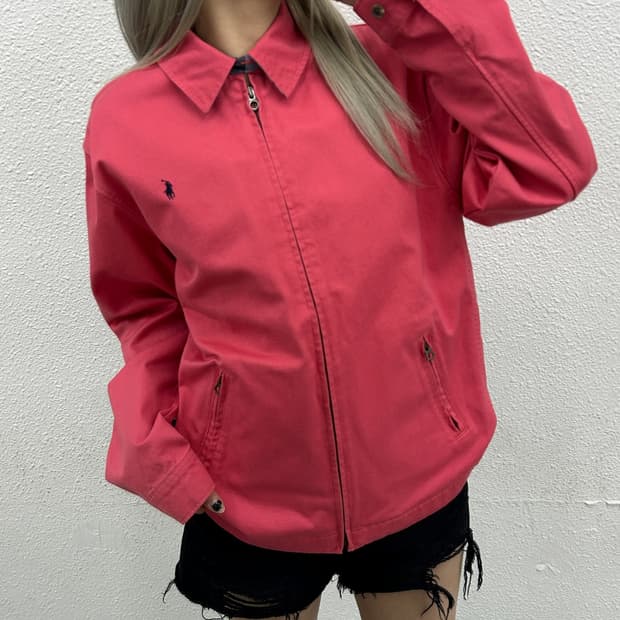 폴로 랄프로렌 네이비포니 코랄 카라 자켓 XL