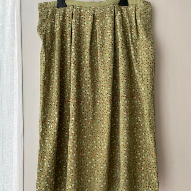 빈티지 스커트 꽃무늬 스커트 / 모리걸 하구미