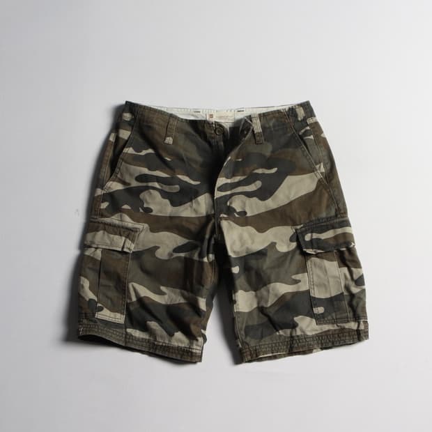 갭 rugged short  카모 카고 반바지