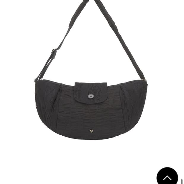 허그유어스킨 Lace patchwork cross bag (Black)
