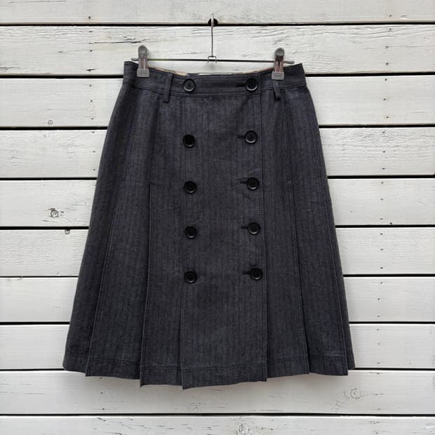 Burberry 버버리 버튼 스커트