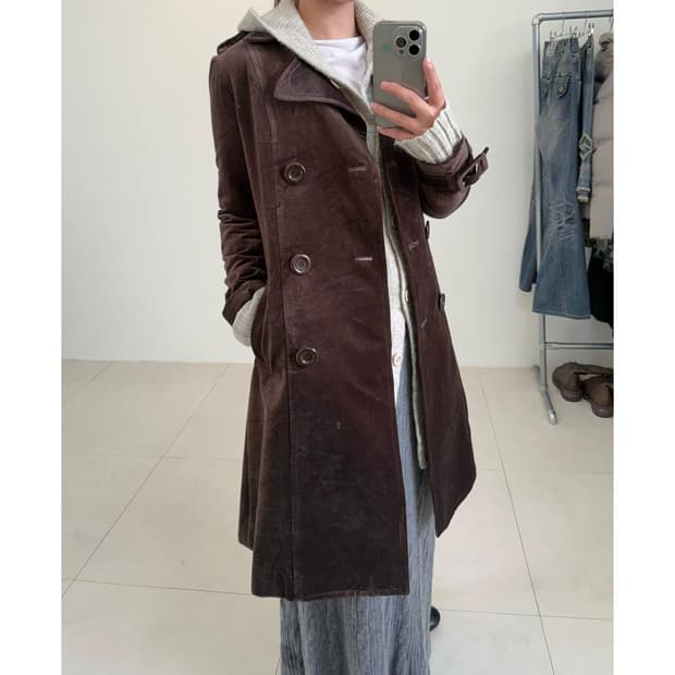 빈티지 벨벳 코트