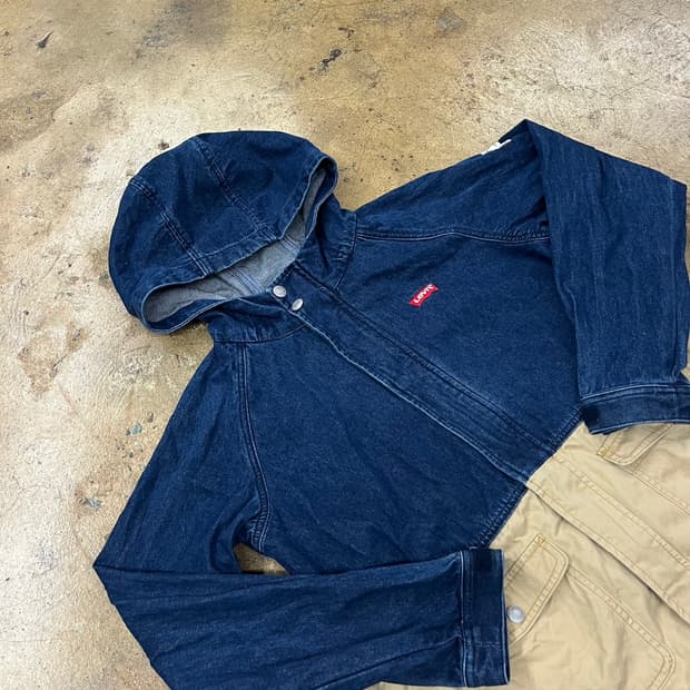 리바이스 데님 베이지 자켓