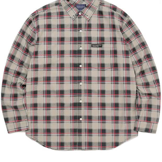 디스이즈네버뎃 체크 셔츠 M