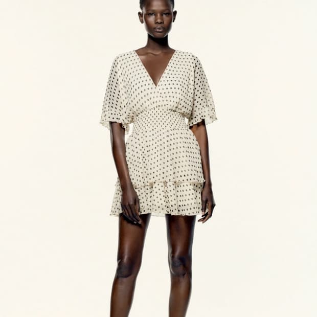 ZARA 자라 도트 원피스 (M)