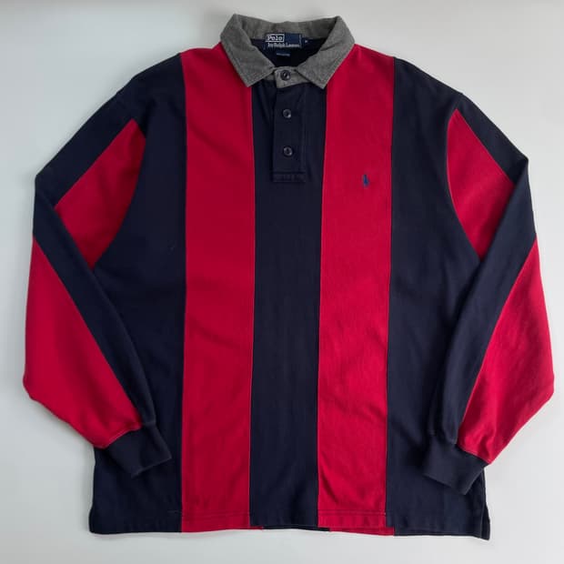 Polo  폴로 랄프로렌 90,s 스트라이프 럭비티