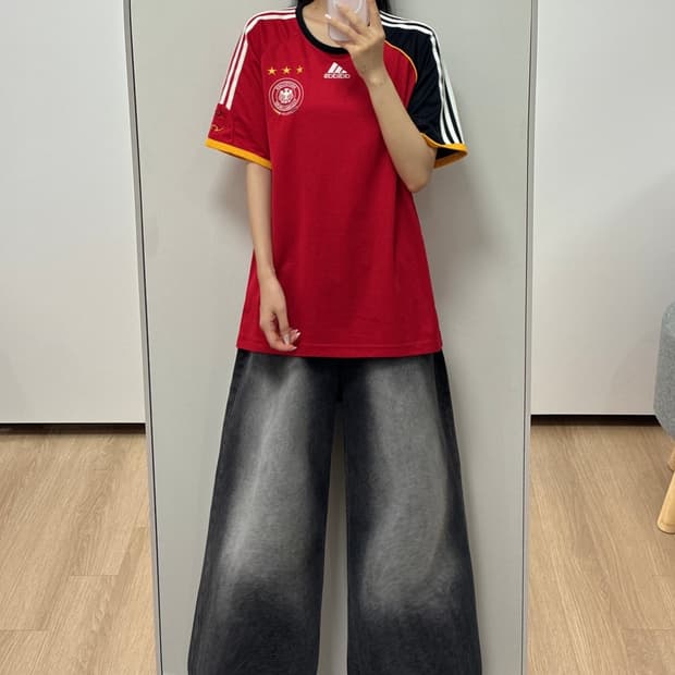 아디다스 독일 국대 축구 반팔 티셔츠
