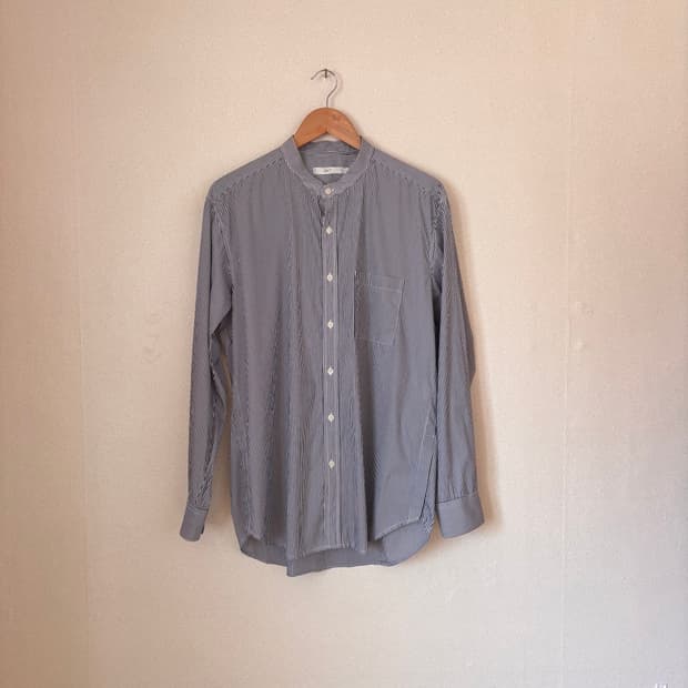 247 시리즈 셔츠 남방 박스핏 L 루즈핏 스트라이프 스판 