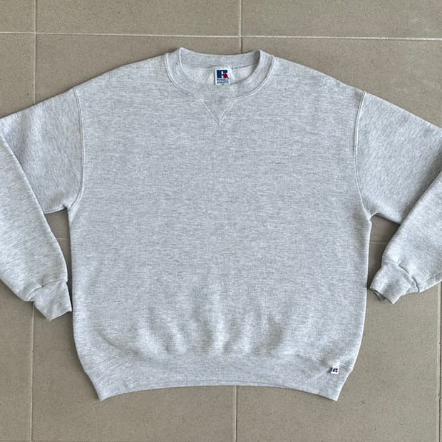 90s 빈티지 러셀 스웻셔츠 그레이 XL USA