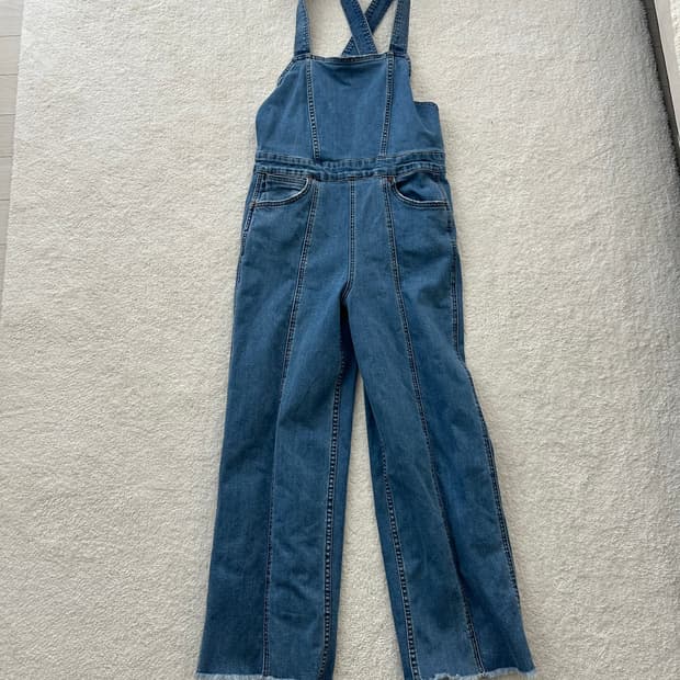 랭글러 데님 멜빵바지 26사이즈