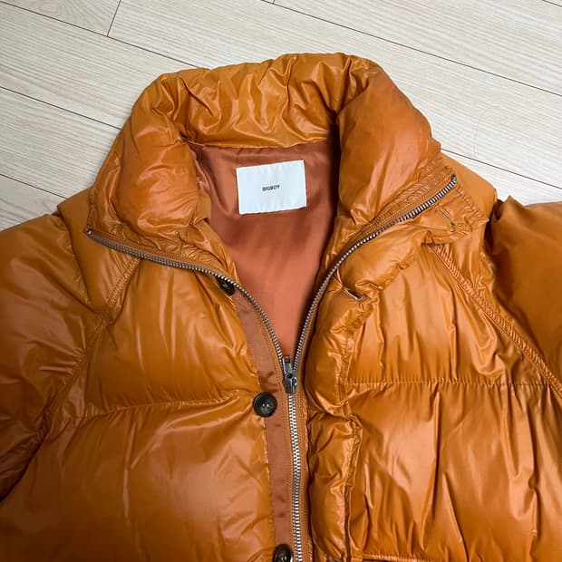 오렌지색 패딩 100-105