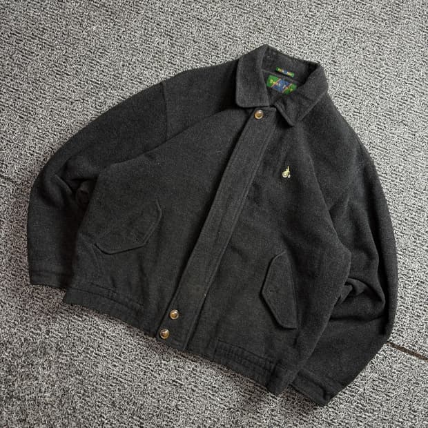 빈폴 울 혼방 헤비 모직 블루종 자켓 2542