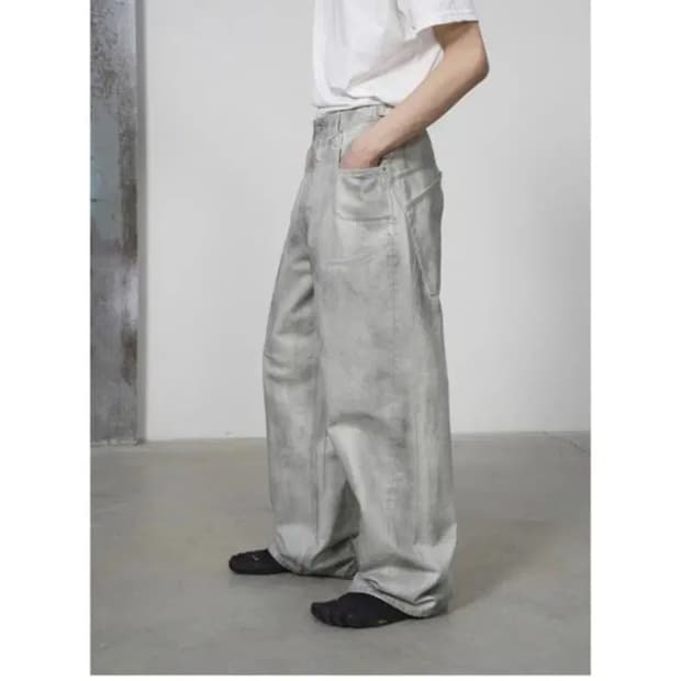 [L] Yiyae 이예 더티 워싱 코팅 데님 판매 합니다.