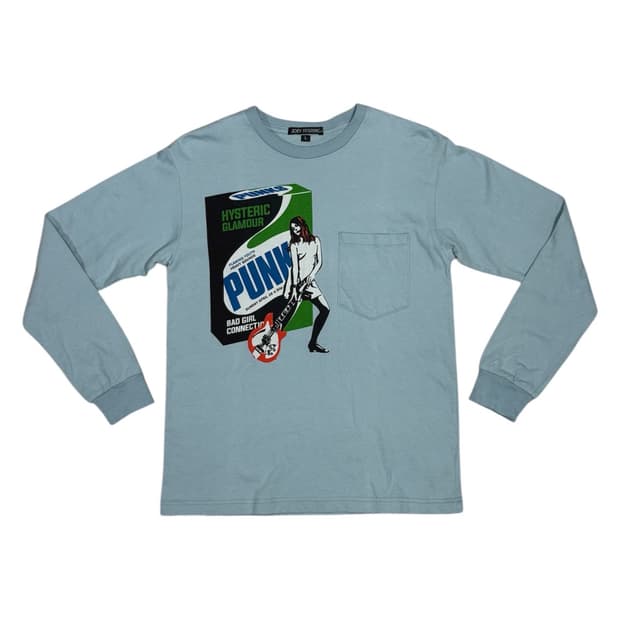 히스테릭 글래머 락커 히스걸 펑크 포켓 디테일 롱슬리브