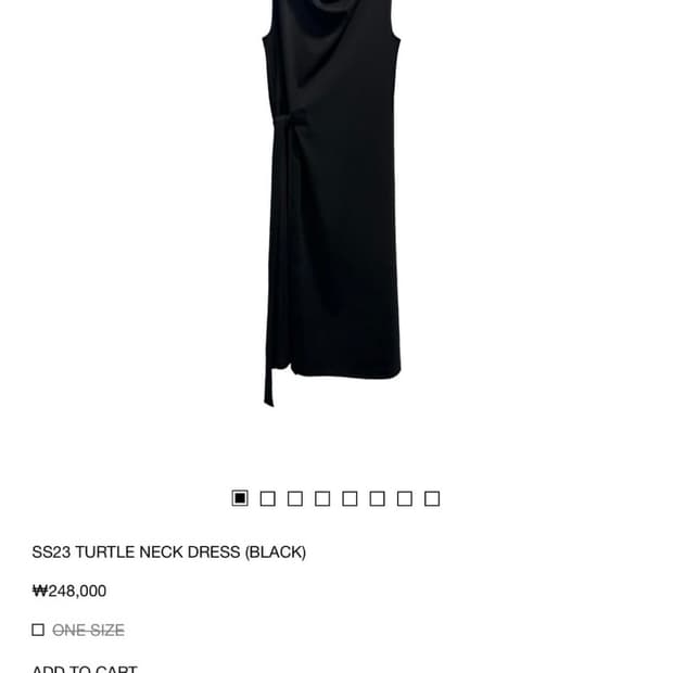 지초이 23SS turtleneck dress 원피스 white