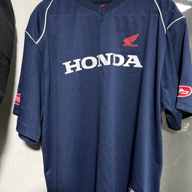 혼다 Honda 네이비 반팔 메쉬 티셔츠 M