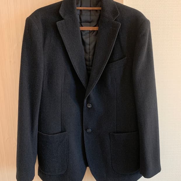 l’uomo milano premium 모직 블레이저 자켓 블랙