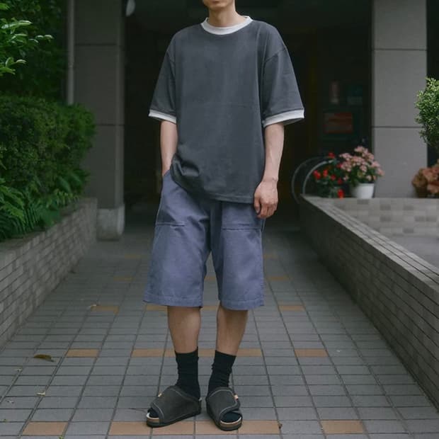 제로 백사틴 퍼티그 쇼츠 반바지 M