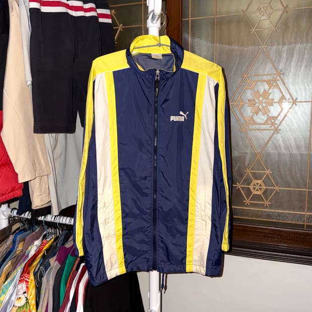 90‘s 푸마 재팬 히트유니온 빅로고 바람막이