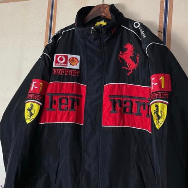 페라리 F1 에프원 레이싱 자켓 빈티지 점퍼 바이크