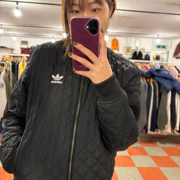 아디다스 누빔자켓