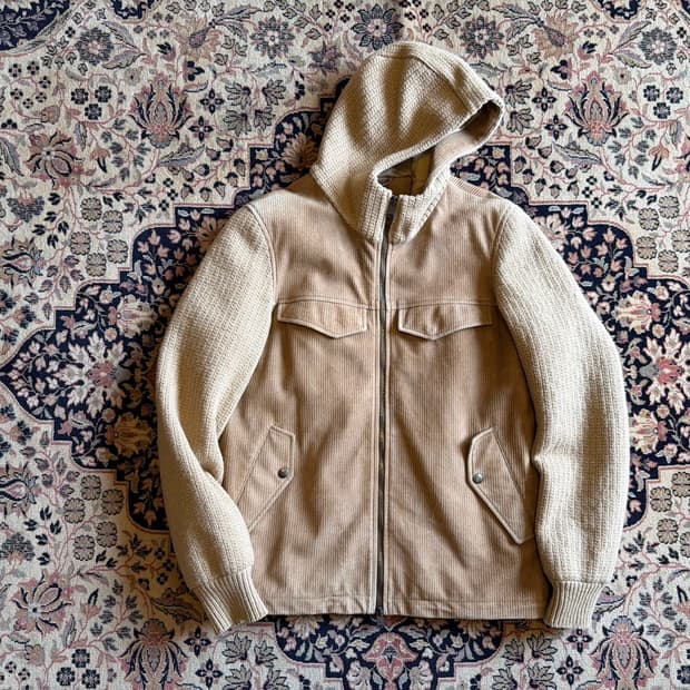 라르디니 스웨이드 니트 자켓 100