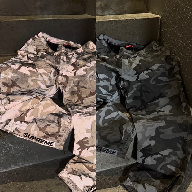 슈프림 리플렉티브 웜업팬츠 