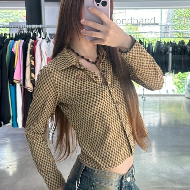 히스테릭글래머 퍽베어 긴팔셔츠