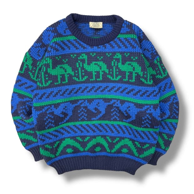 빈티지 울 뜨개니트 r1886