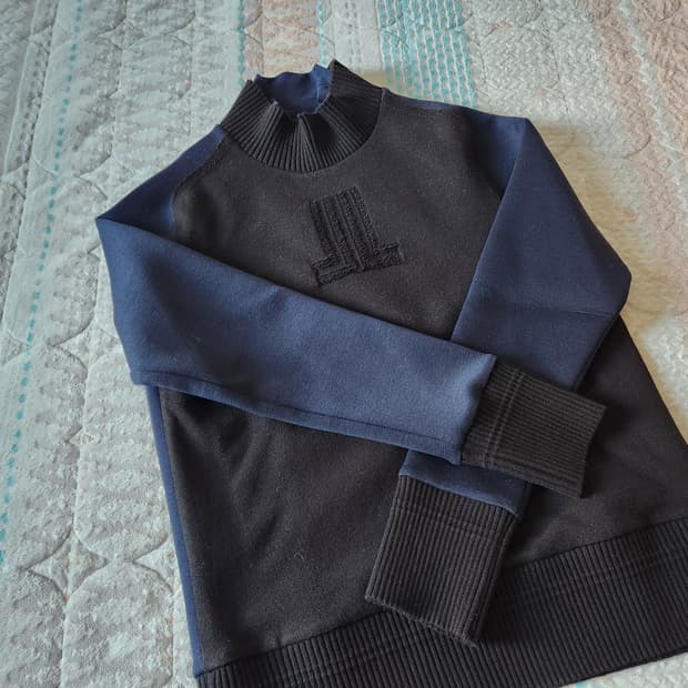 (새상품) LANVIN 랑방 레이어드 방풍 컬렉션 니트 골프 (정가 80