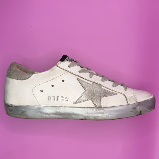 골든구스 슈퍼스타 화이트 실버 (Size 36)