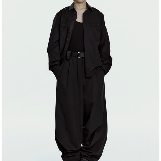 혜인서 Biker Shirt w/ Shoulder Strap