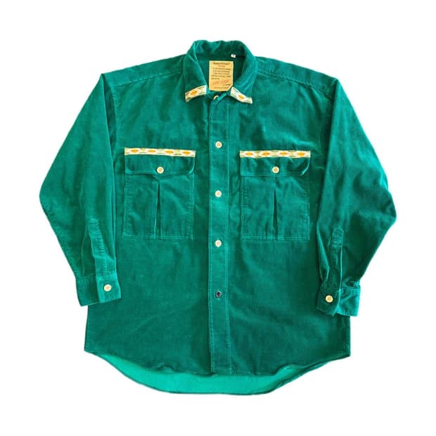 Vintage corduroy shirts green