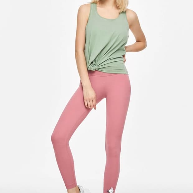 (미착용, 새상품) 뮬라웨어 라인프렌즈 브라운앤프렌즈 원마일 레깅스