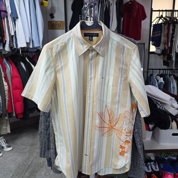 타미힐피거 스트라이프 반팔 셔츠 (1381)