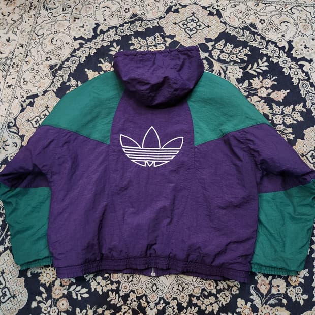 아디다스 90s 올드스쿨 누빔 자켓 XL