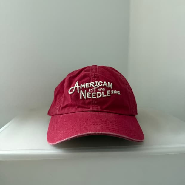 아메리칸니들 빈티지 레드 캡