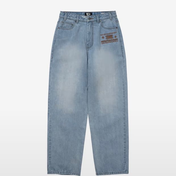 웰빙익스프레스 Embroidered Patch Jeans M