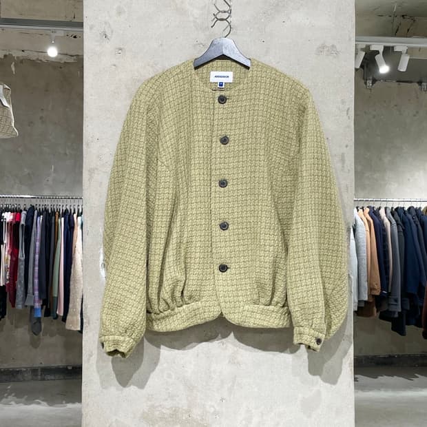 아더에러 그린 아테 트위드 블루종 자켓